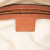 Gucci B Gucci Brown Beige Canvas Fabric GG Heart Bit Satchel Italy