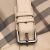 Burberry B Burberry Brown Light Brown Coated Canvas Fabric Smoke Check and Leather Satchel China
