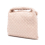 Bottega Veneta AB Bottega Veneta Pink Light Pink Calf Leather Mini skin Intrecciato Hop Satchel Italy