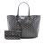 Goyard B Goyard Black Coated Canvas Fabric Goyardine Saint Louis PM France