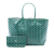 Goyard AB Goyard Green Coated Canvas Fabric Goyardine Saint Louis PM France