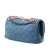 Chanel B Chanel Blue Calf Leather Medium Iridescent skin In The Mix Flap Italy