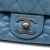 Chanel B Chanel Blue Calf Leather Medium Iridescent skin In The Mix Flap Italy