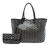 Goyard B Goyard Black Coated Canvas Fabric Goyardine Saint Louis PM France
