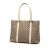 Gucci AB Gucci Brown Beige with White Coated Canvas Fabric GG Supreme Tote Italy