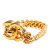 Chanel AB Chanel Gold Gold Plated Metal CC Turn Lock Bracelet France
