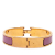 Hermès B Hermès Purple with Gold Enamel Other Narrow Clic H Bracelet PM France