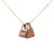 Hermès B Hermès Gold Gold Plated Metal Swift O Kelly Pendant Necklace France