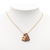 Hermès B Hermès Gold Gold Plated Metal Swift O Kelly Pendant Necklace France