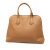 Prada B Prada Brown Camel Saffiano Leather Cuir Dome Bag Italy