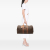 Celine B Celine Brown Coated Canvas Fabric Macadam Travel Bag Italy