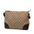 Gucci AB Gucci Brown Beige Canvas Fabric GG Crossbody Italy