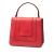 Bvlgari B Bvlgari Red Calf Leather Small skin Serpenti Forever Top Handle Bag Italy