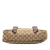 Gucci B Gucci Brown Beige Canvas Fabric GG Messenger Bag Italy