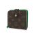 Louis Vuitton AB Louis Vuitton Brown Monogram Canvas Fabric Monogram Perforated Compact Zipped Wallet France