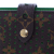 Louis Vuitton AB Louis Vuitton Brown Monogram Canvas Fabric Monogram Perforated Compact Zipped Wallet France