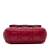 Christian Dior B Dior Red Lambskin Leather Leather Lambskin Cannage Milly La Foret Bag Italy