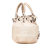 Balenciaga B Balenciaga Brown Light Beige Lambskin Leather Leather Mini Lambskin Motocross Pompon Bag Italy