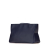 Ferragamo AB Ferragamo Blue Navy Calf Leather Soft Pouch Italy
