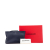 Ferragamo AB Ferragamo Blue Navy Calf Leather Soft Pouch Italy