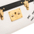 Louis Vuitton B Louis Vuitton White with Black Epi Leather Leather Epi Trunk Clutch France