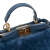 Fendi B Fendi Blue Fur Natural Material Micro Shearling Peekaboo Satchel Italy