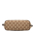 Gucci B Gucci Brown Beige Canvas Fabric GG Boat Italy