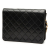 Chanel B Chanel Black Lambskin Leather Leather Small CC Quilted Lambskin Single Flap France