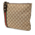 Gucci B Gucci Brown Beige Canvas Fabric GG Jolicoeur Crossbody Italy