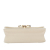 Chanel AB Chanel White Ivory Sheepskin Leather Leather Small CC Chevron Sheepskin Subtle Flap Italy