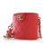 Chanel Red Small Quilted Lambskin Resin Elegant Chain Tubular Vanity Case France