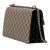 Gucci AB Gucci Brown Beige with Black Coated Canvas Fabric Small GG Supreme Dionysus Shoulder Bag Italy