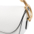 Christian Dior B Dior White Calf Leather Grained skin Saddle Bag Italy