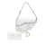 Christian Dior B Dior White Calf Leather Grained skin Saddle Bag Italy