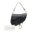 Christian Dior AB Dior Black Calf Leather Grained skin Saddle Bag Italy