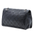 Chanel B Chanel Black Calf Leather Embossed CC Quilted Aged skin Reissue 2.55 Single Flap 227 Italy