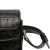 Saint Laurent B Saint Laurent Black Calf Leather Medium Croc Embossed Monogram Universite Crossbody Italy