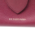Burberry B Burberry Red Calf Leather Small Grained Buckle Tote Italy