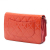 Chanel AB Chanel Orange Dark Orange Patent Leather Leather CC Quilted Patent Wallet On Chain Italy