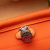 Hermès AB Hermès Orange Dark Orange with Brown Canvas Fabric Toile Herbag Zip 31 France