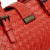 Bottega Veneta B Bottega Veneta Red Nappa Leather Leather Mini Nappa Intrecciato Roma Satchel Italy