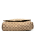 Gucci B Gucci Brown Beige Canvas Fabric GG Messenger Bag Italy