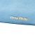 Miu Miu B Miu Miu Blue Light Blue Goatskin Leather Madras Satchel Turkey