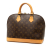 Louis Vuitton B Louis Vuitton Brown Monogram Canvas Fabric Monogram Alma PM France