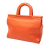 Bottega Veneta B Bottega Veneta Orange Calf Leather Intrecciato Frame Top Handle Bag Italy