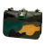 Valentino Green Mini Nappa and Canvas Camouflage Rockstud Glam Lock Crossbody Italy