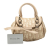 Christian Dior B Dior Brown Beige Coated Canvas Fabric Mini Diorissimo Trotter Romantique Handbag Italy