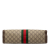 Gucci B Gucci Brown Beige Coated Canvas Fabric Medium GG Supreme Web Ophidia Chain Shoulder Bag Italy