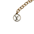 Louis Vuitton AB Louis Vuitton Gold Gold Plated Metal Essential V Necklace Italy