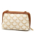 Celine AB Celine White Coated Canvas Fabric Triomphe Clutch On Chain Italy